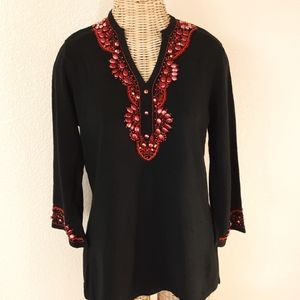 Victor Costa Occasion Beaded Sweater
